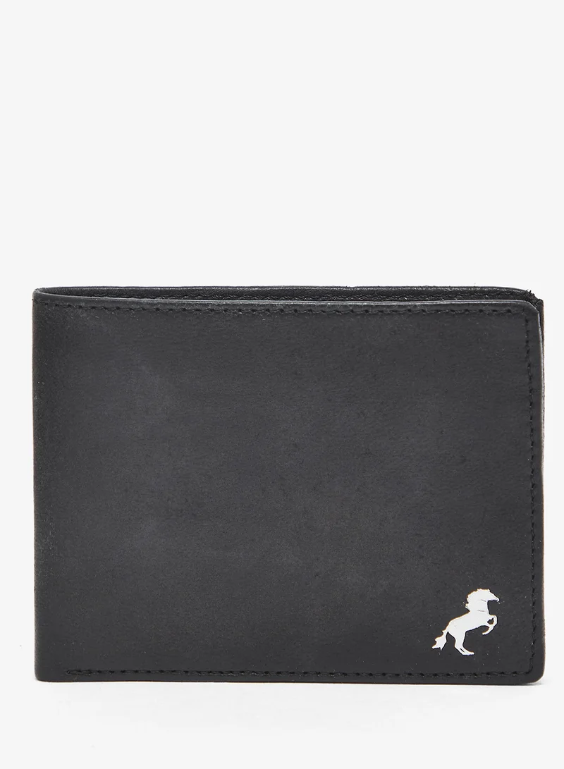 روبرت وود محافظ جلدية قابلة للطي بشعار حصان