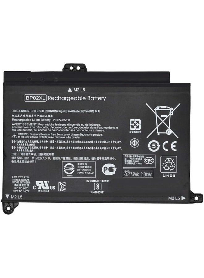 لاب-تك بطارية كمبيوتر محمول متوافقة مع سلسلة HP Pavilion 15-AU و15-AW - تناسب أرقام الأجزاء BP02XL وBP02041XL - 7.7 فولت / 5150 مللي أمبير / ساعة / 41 واط / ساعة - ضمان لمدة 6 أشهر من LAPTECH - Image 4