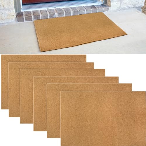 GRETJOB 6 Pack Blank Door Mats for Crafting and Painting 30x17 Inch Artificial Coir Doormat Outdoor NonSlip Rubber Backing Welcome Mats for IndoorOutdoor Front Porch Entryway - Image 1
