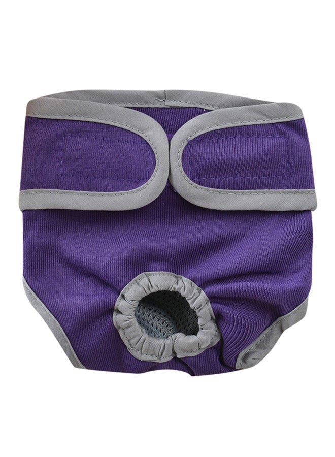 NIBEMINENT Dog Underwear Diapers Pant With Fastener Strap Purple - Image 1