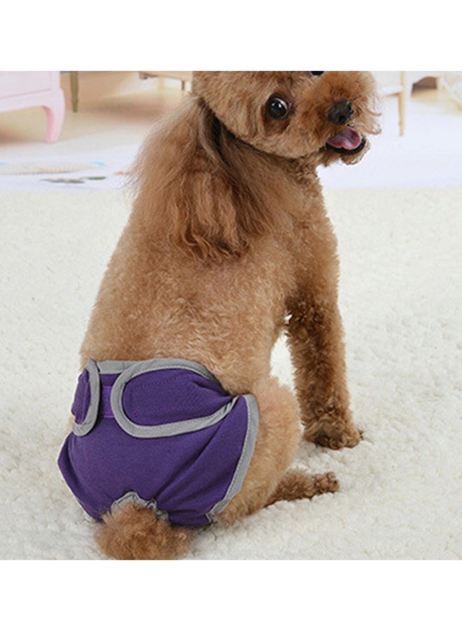 NIBEMINENT Dog Underwear Diapers Pant With Fastener Strap Purple - Image 4