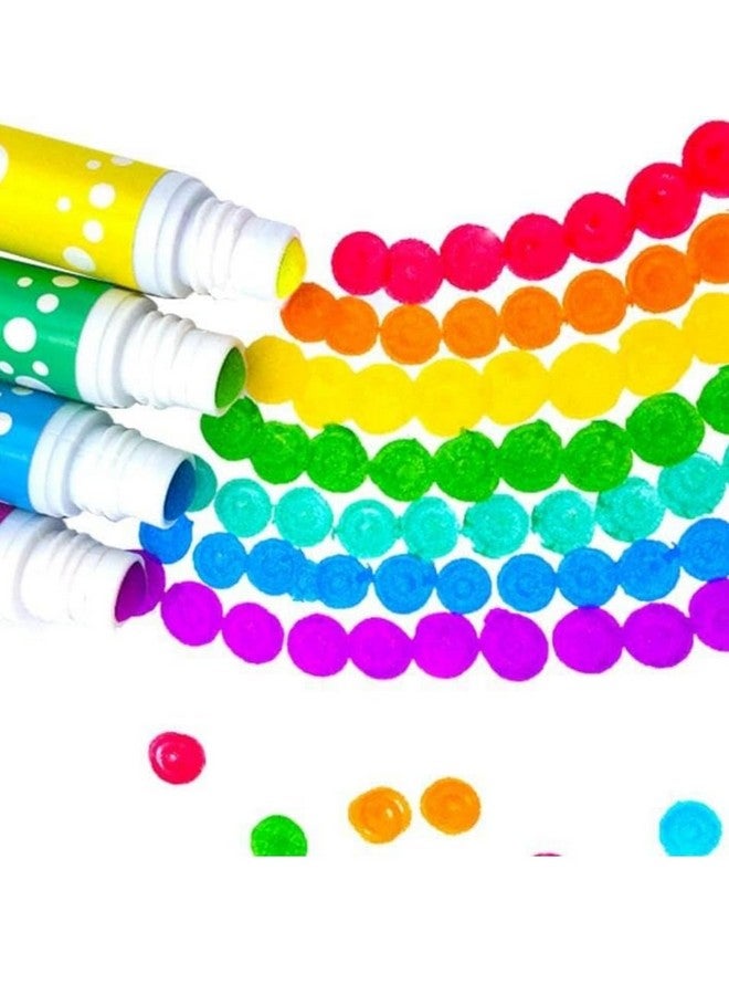 دير جوي أقلام تلوين DearJoy Super Dot للأطفال الصغار، 8 ألوان جامبو، 20 مل، غير سامة، مصنوعة من الماء، أدوات فنية ممتعة لمرحلة ما قبل المدرسة، قابلة للغسل (متعددة الألوان) - Image 5
