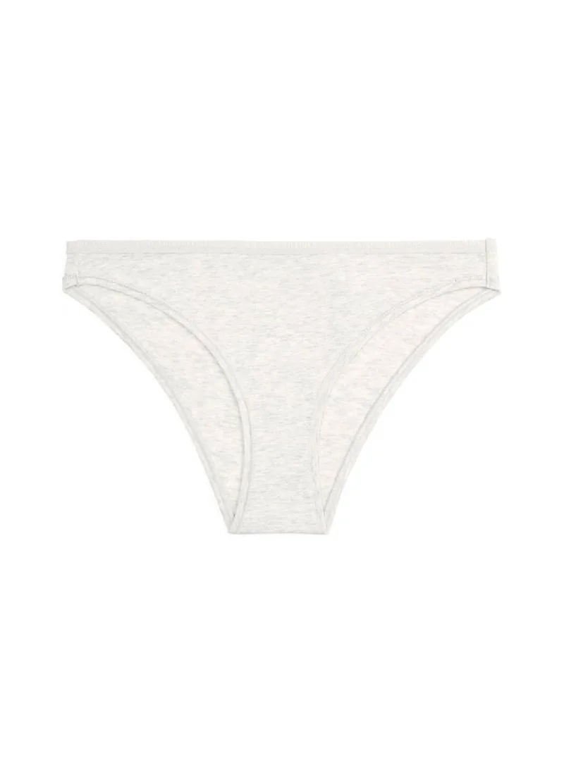 TOMMY HILFIGER Women's Repeat Logo Cheeky Briefs - Cotton, Grey