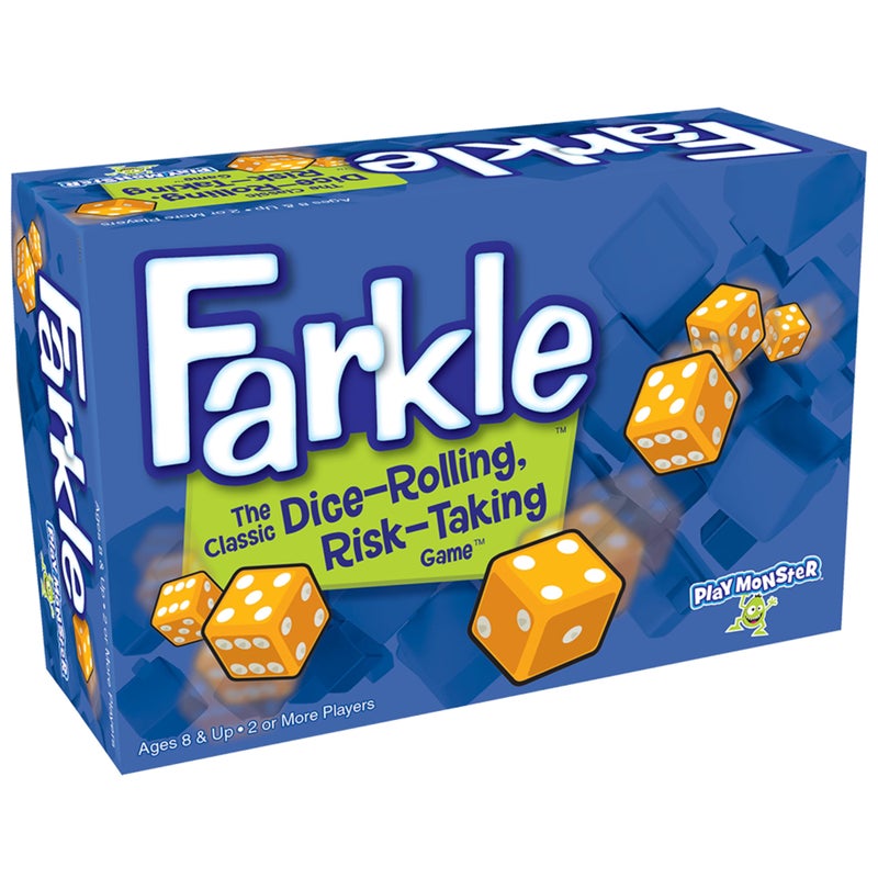 PlayMonster Farkle Classic Dice Game – Kids Games, Dice Games, Family Games, Travel Games, Adult Games, Board Games, Dice Cup, Dice Set, Farkle Score Sheets Included, Ages 8+ - Image 1