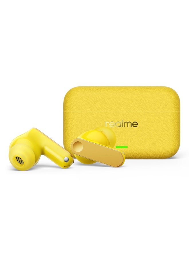 realme Buds T500 Pro TWS Earbuds, 50dB ANC, 56H Playtime, AI ENC, BT 6.1 (Lemon Cola) Lemon Cola - Image 4