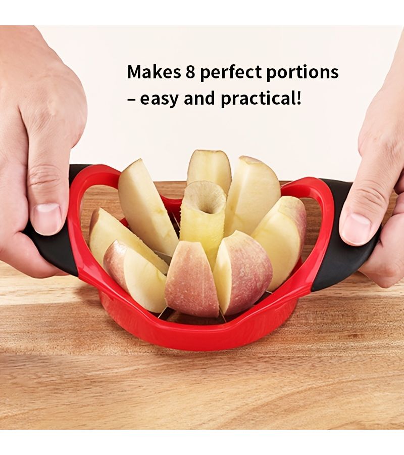 16 Slices Apple Slicer And Corer Upgraded Version Stainless Steel Material Large Size With 16 Sharp Blades For Cutting Apples Dragon Fruit Oranges And Other Fruits Comfortable Plastic Handle Non Slip Easy To Grip - Image 4