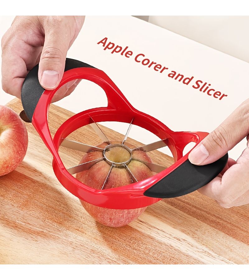 16 Slices Apple Slicer And Corer Upgraded Version Stainless Steel Material Large Size With 16 Sharp Blades For Cutting Apples Dragon Fruit Oranges And Other Fruits Comfortable Plastic Handle Non Slip Easy To Grip - Image 5
