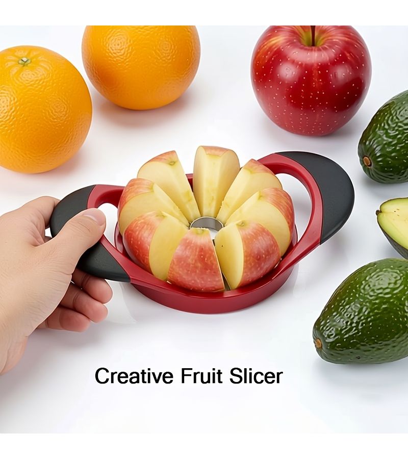 16 Slices Apple Slicer And Corer Upgraded Version Stainless Steel Material Large Size With 16 Sharp Blades For Cutting Apples Dragon Fruit Oranges And Other Fruits Comfortable Plastic Handle Non Slip Easy To Grip - Image 1