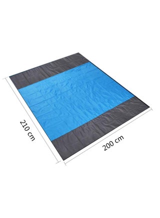 Nylon Waterproof Quick Drying Ripstop Sand Free Compact Outdoor Beach Mat for Travel, Camping, Hiking and Music Festivals (210x200cm) - view 3