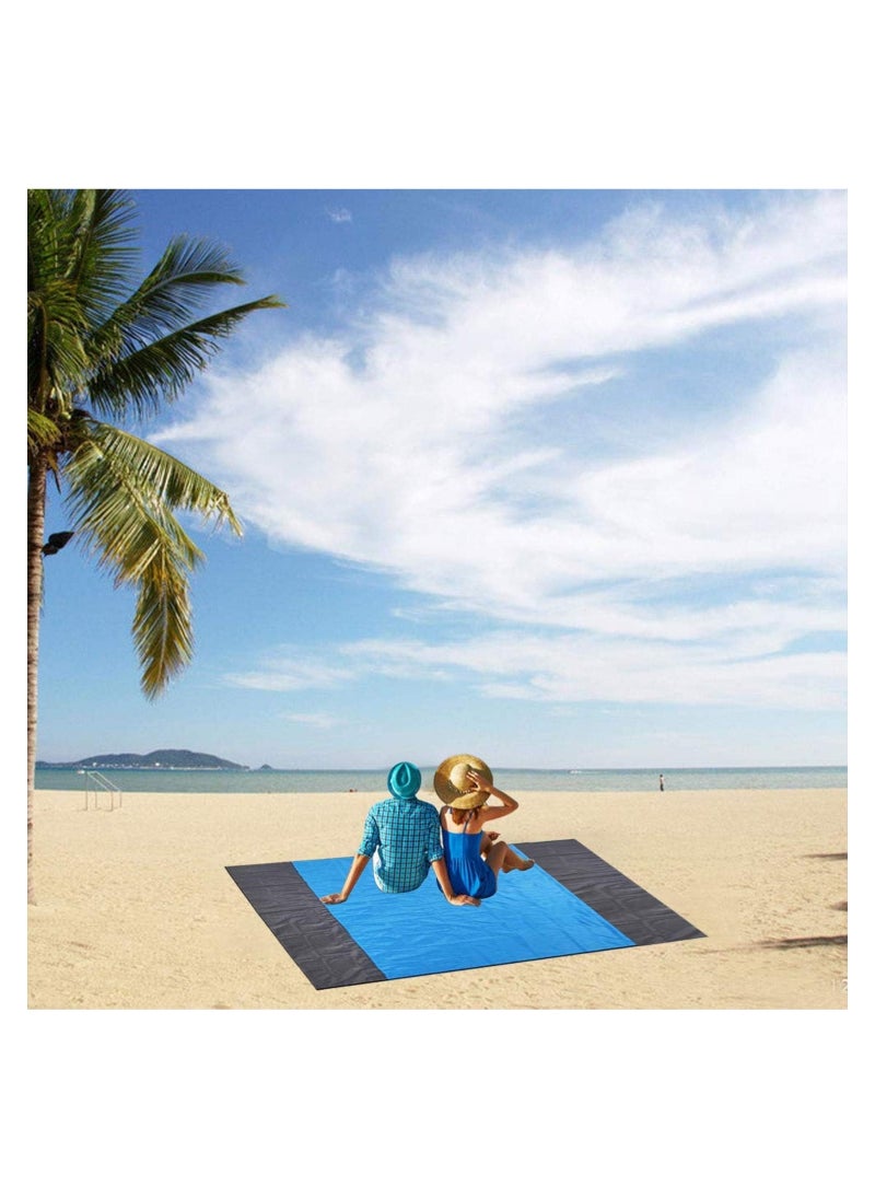 Scrolls Nylon Waterproof Quick Drying Ripstop Sand Free Compact Outdoor Beach Mat for Travel, Camping, Hiking and Music Festivals (210x200cm)  - Image 4