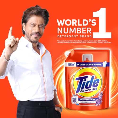 Tide Power Gel Liquid Detergent for Top Load & Front Load - 2kg | 2x Deep Clean Power | Removes Stains & Dirt | Freshness Boost | Fresh Fragrance - Image 4