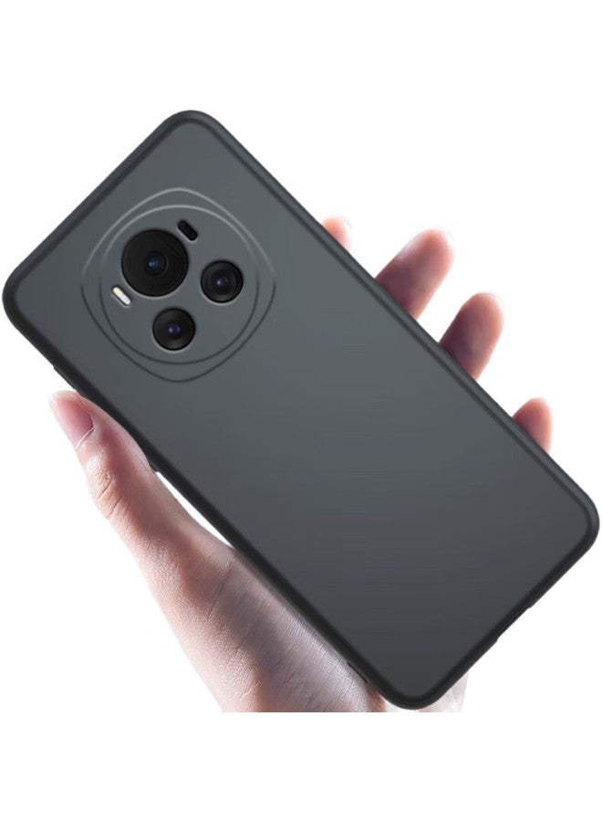 Maikuqi Phone Case For Honor Magic 6, Full Coverage Frosted Soft Shell, Shockproof Protective Cover - Matte Black - Image 1