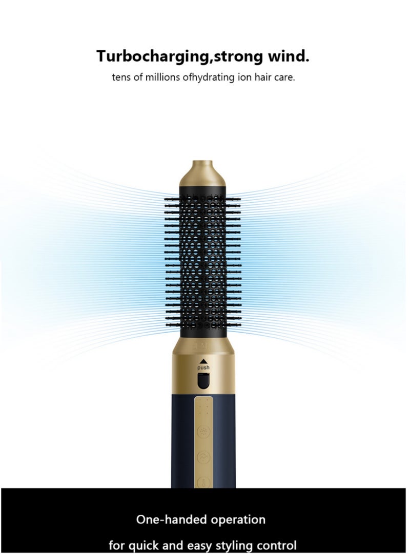 Joudi 5-in-1 Professional Hair Styler - Blow Dryer Brush with Curling Wand, Diffuser & Straightening Comb for Salon Results at Home - Image 3