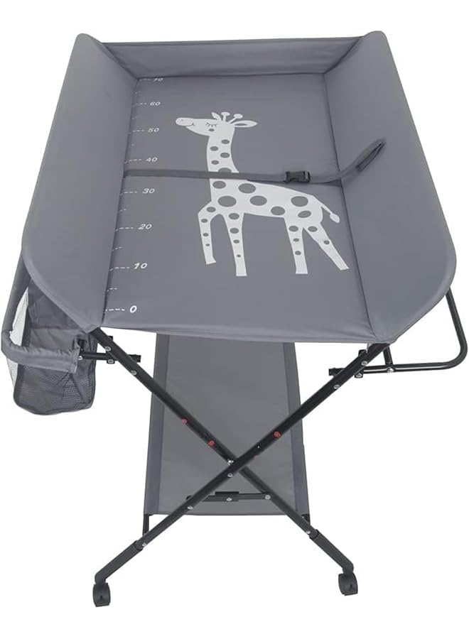 إيروريكس طاولة تغيير حفاضات قابلة للطي مع حجرة تخزين طاولة تغيير حفاضات الأطفال المحمولة مع حجرة تخزين - Image 2