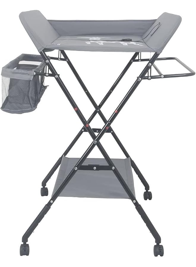 إيروريكس طاولة تغيير حفاضات قابلة للطي مع حجرة تخزين طاولة تغيير حفاضات الأطفال المحمولة مع حجرة تخزين - Image 4