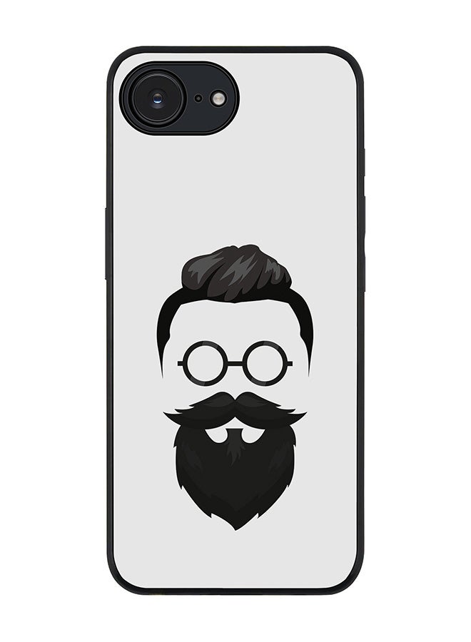 Stylizedd For Apple iPhone 16e Case,Slim fit Camera Protection, Shockproof Thin Phone cover  - Beard Hipster - Image 1