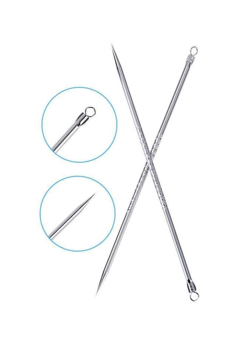 LA PERLA TECH  دبوس إزالة الرؤوس السوداء الاحترافي من الفولاذ المقاوم للصدأ لحب الشباب والبثور - Image 1