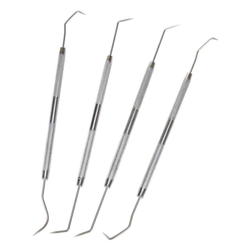 Performance Tool W80749 4Piece Precision Pick  Hook Set with Stainless Steel Tips  Ideal for Jewelers Mechanics Fishermen Gun Repairs and More