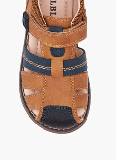 LBL by Shoexpress Strap Sandals with Hook and Loop Closure  - Image 3