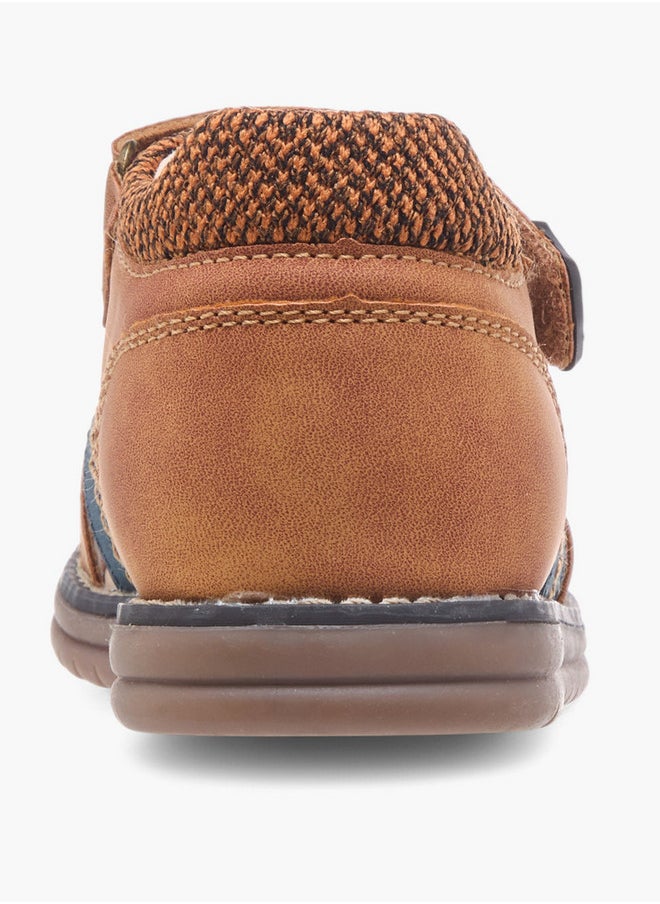 LBL by Shoexpress Strap Sandals with Hook and Loop Closure  - Image 4
