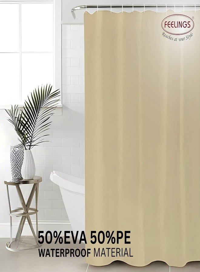Feelings FEELINGS Shower Curtain for Bathroom Shower Curtain  Spa Hotel Shower Showroom bathtubs 180x180 Cm Bath Shower Curtain Color Beige  - Image 2