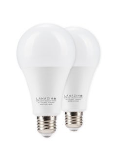 LAWAZIM 20W LED Bulb A80 E27 - 2 Piece 6500K Daylight - Energy Saving 105W Equivalent Non-Dimmable Lightbulbs with 1600 Lumens and a Lifespan of 15,000 Hours - for Home, Kitchen, and Bedroom Lighting  - Image 1