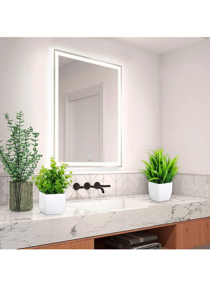 LIMOS Artificial Potted Plants, 8 Pack Artificial Plastic Eucalyptus Plants Small Indoor Potted Houseplants, Small Faux Plants for Home Decor Bathroom Office Farmhouse (Set 0F 8) - Image 5