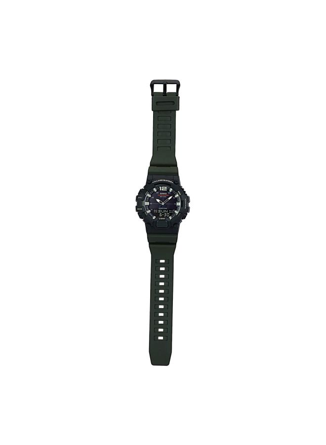 CASIO Men Water Resistant Analog & Digital Watch HDC-700-3AVEF - 49 mm - Green - Image 4