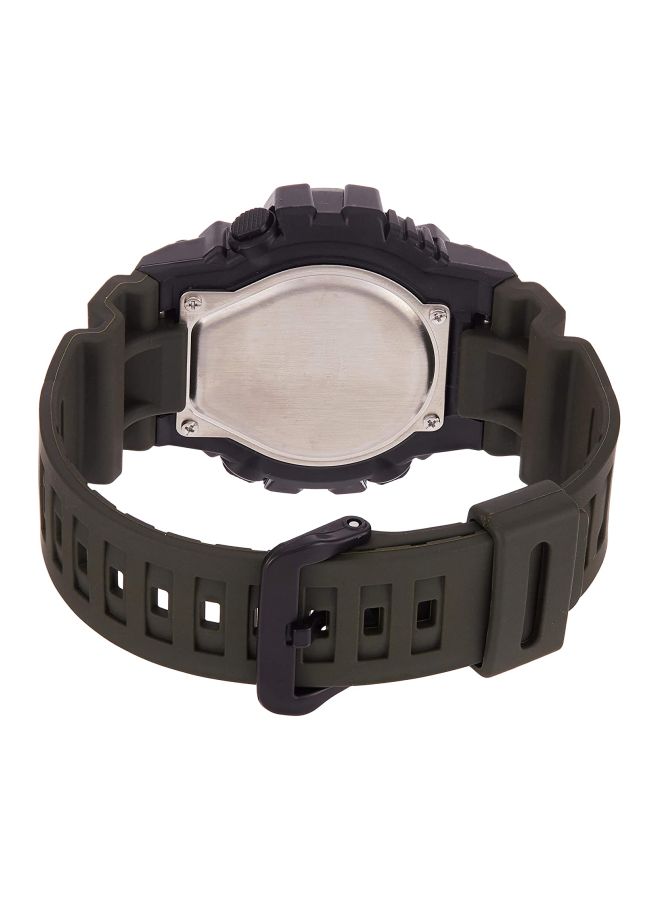 CASIO Men Water Resistant Analog & Digital Watch HDC-700-3AVEF - 49 mm - Green - Image 2