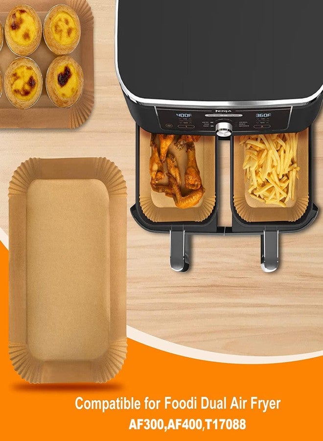 CEGOUT 100 Pcs Ninja Air Fryer Liners Disposable, Non-Stick Parchment Paper for Ninja DZ201, DZ401, DZ550 & Compatible with Cosori, Chefman, Dual Air Fryers - Image 3
