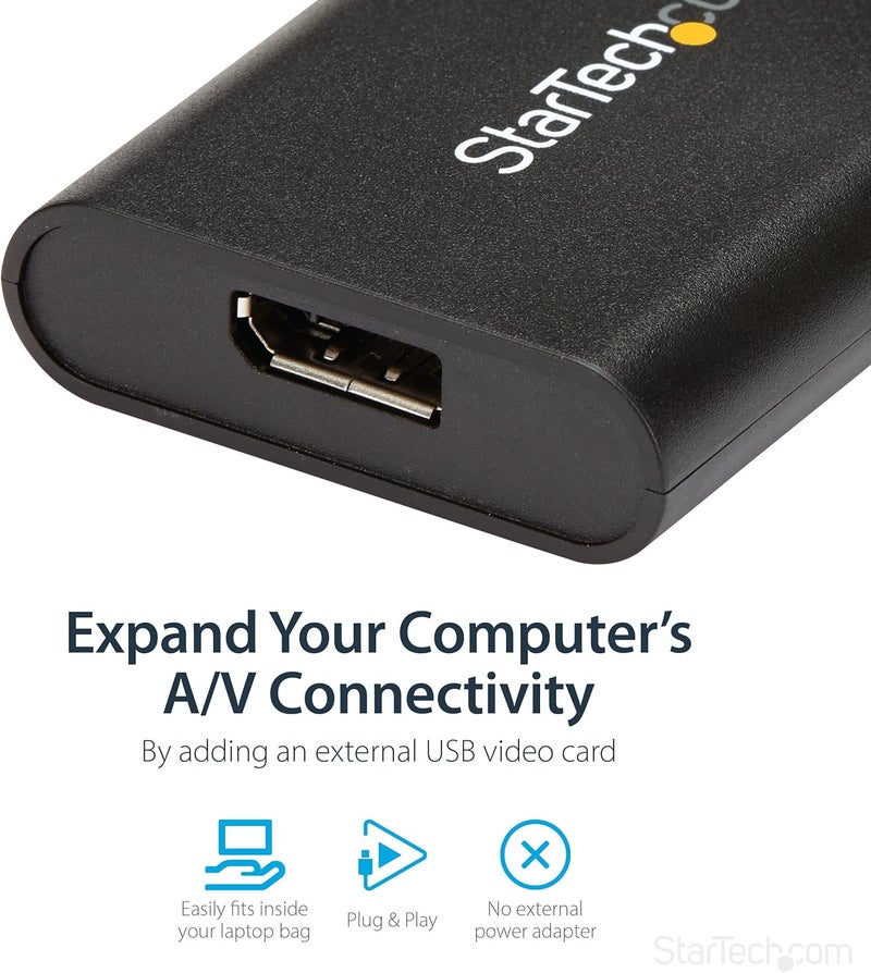 Star Tech .com USB 3.0 to DisplayPort Adapter, USB DP Monitor Converter for Windows, 4K, TAA (no support for macOS/ChromeOS/Linux) - Image 3