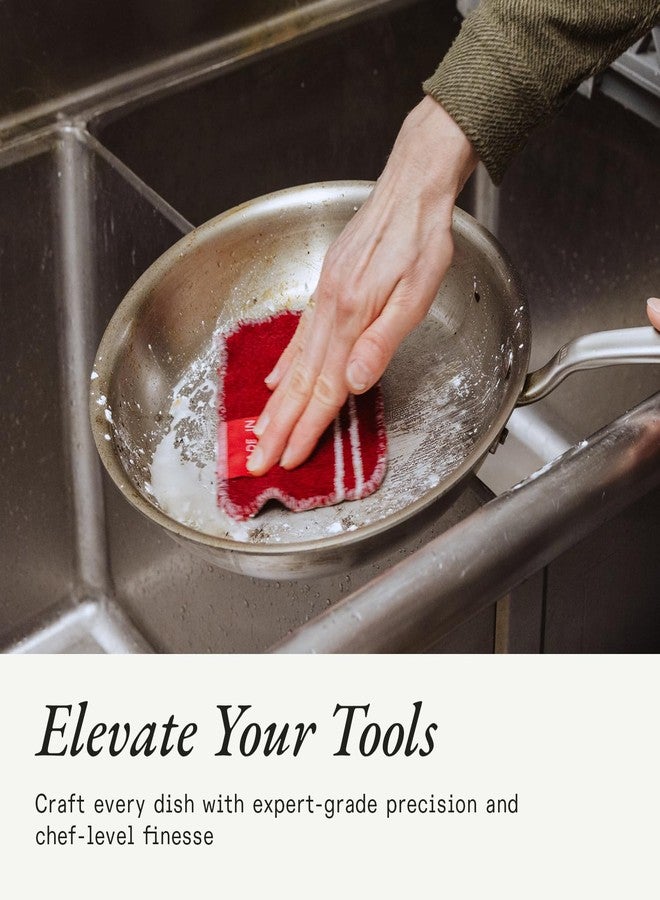 Madein Made In Cookware | 3-Piece Stainless Steel Cleaning Set | Includes Pan Scraper, Scrub Cloth & Stainless Steel Cleaner | Complete Cleaning System | Crafted in USA - Image 5