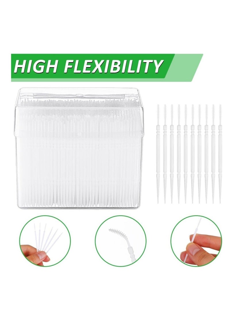 Captaintech 1100-Piece Dental Picks Set - 2-Way Interdental Brushes & Toothpicks - Food Grade PP Material for Effective Oral Hygiene - Compact Size for Home Use  - Image 4