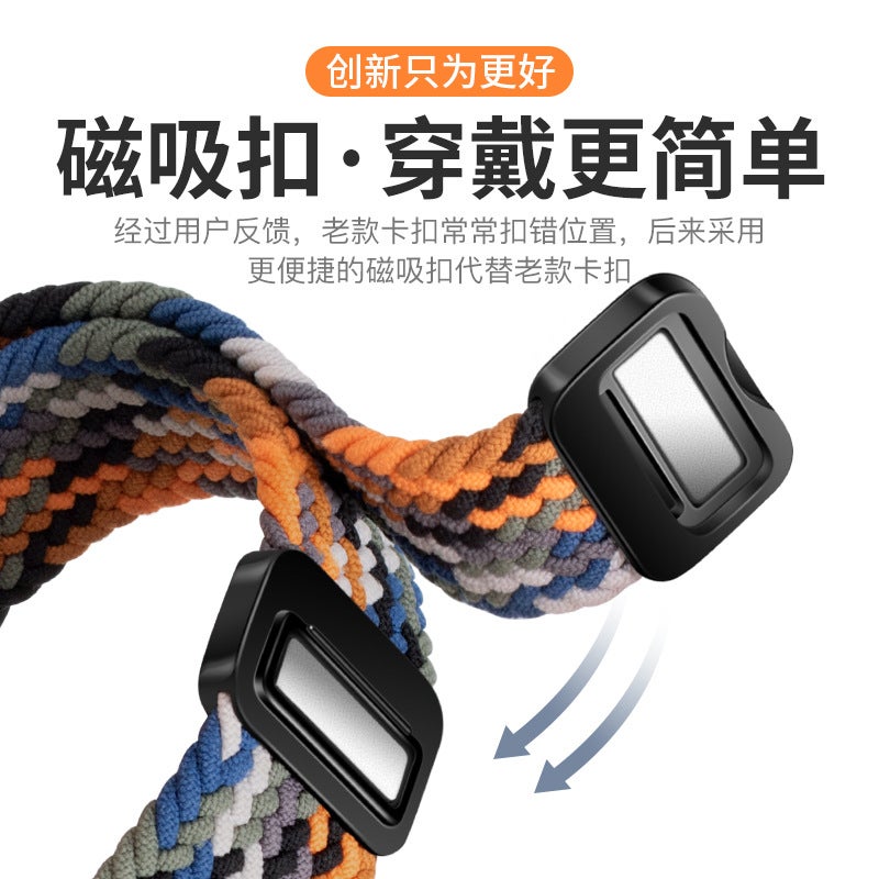 Suitable For Huawei Watch5 Nylon Strap Gt6/5 Smart Watch 18/20/22Mm Universal Magnetic Buckle Strap - Image 4
