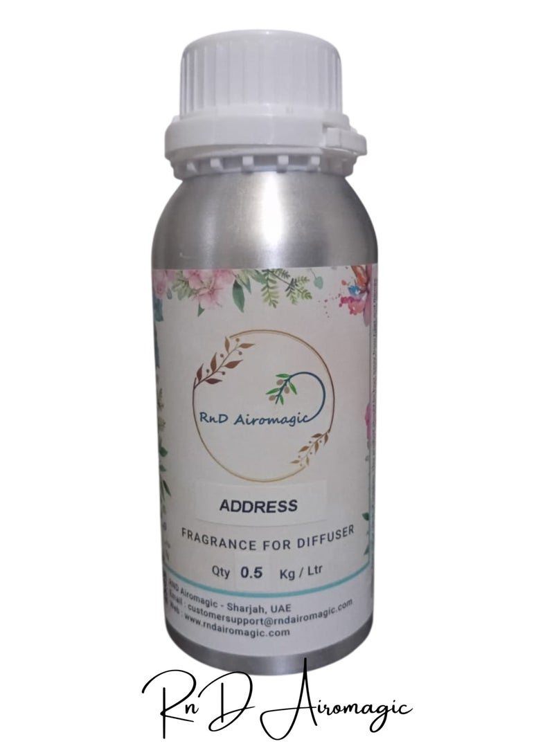 RnD Airomagic Airomagic Address Aroma Oil for Diffuser 500ml - Image 1
