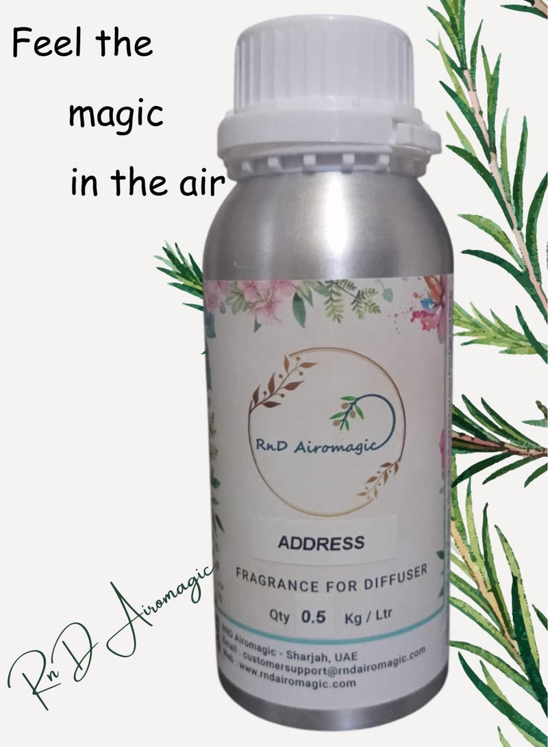 RnD Airomagic Airomagic Address Aroma Oil for Diffuser 500ml - Image 2