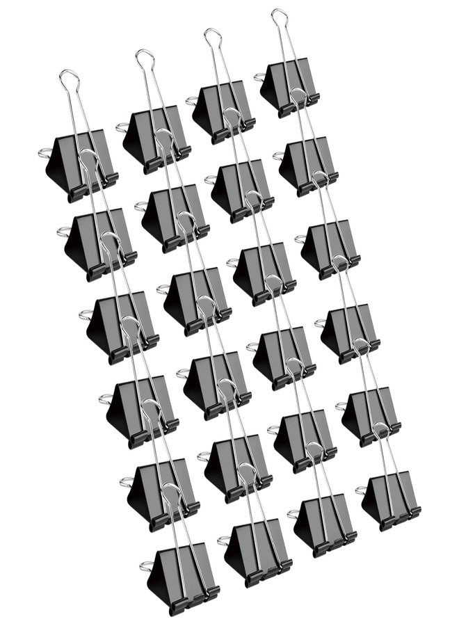 DAHSHA 1/4-inch (32mm) Paper Holding Binder Clips Paper Clips for Notes Letter, Papers Binder Clamps use Office, Home, School, Institutions, Paper Holding Capacity Files Organized and Secure - Image 1