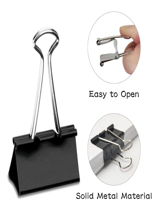 DAHSHA 1/4-inch (32mm) Paper Holding Binder Clips Paper Clips for Notes Letter, Papers Binder Clamps use Office, Home, School, Institutions, Paper Holding Capacity Files Organized and Secure - Image 3