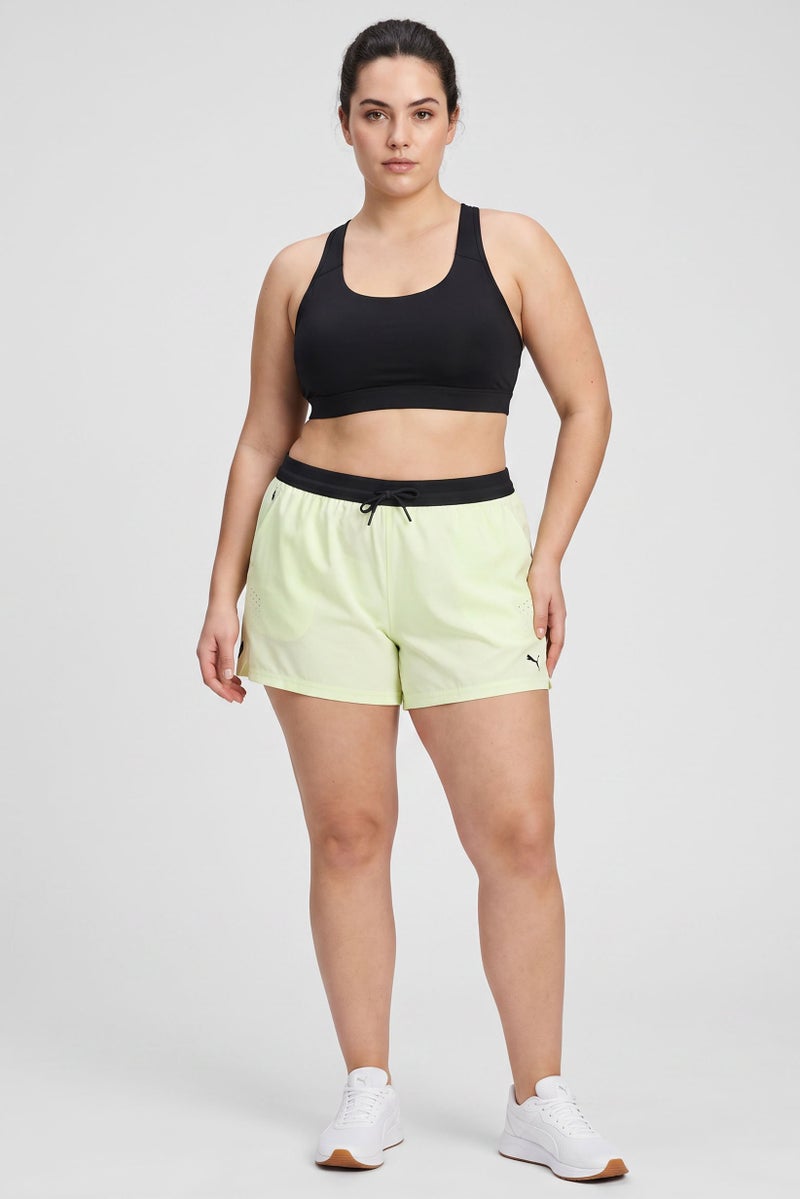 PUMA Women Sportswear Fit 3 Inseam Training Shorts, Light Lime Green - Image 5