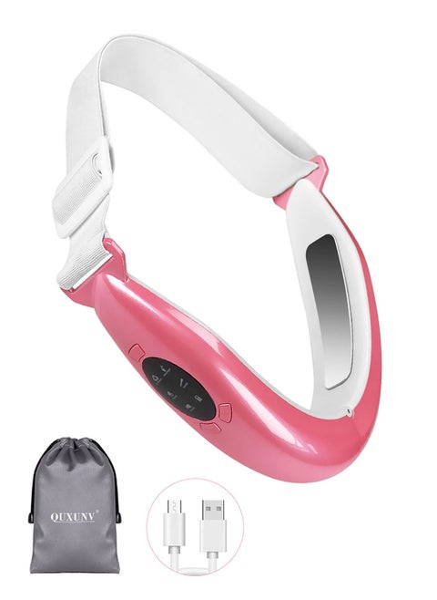 Double Chin Reducer, Face Lift Device Beauty Belt, Portable Intelligent V-Face Shaping Massager, Lift Face Cellulite Massagers for Reduce Double Chin