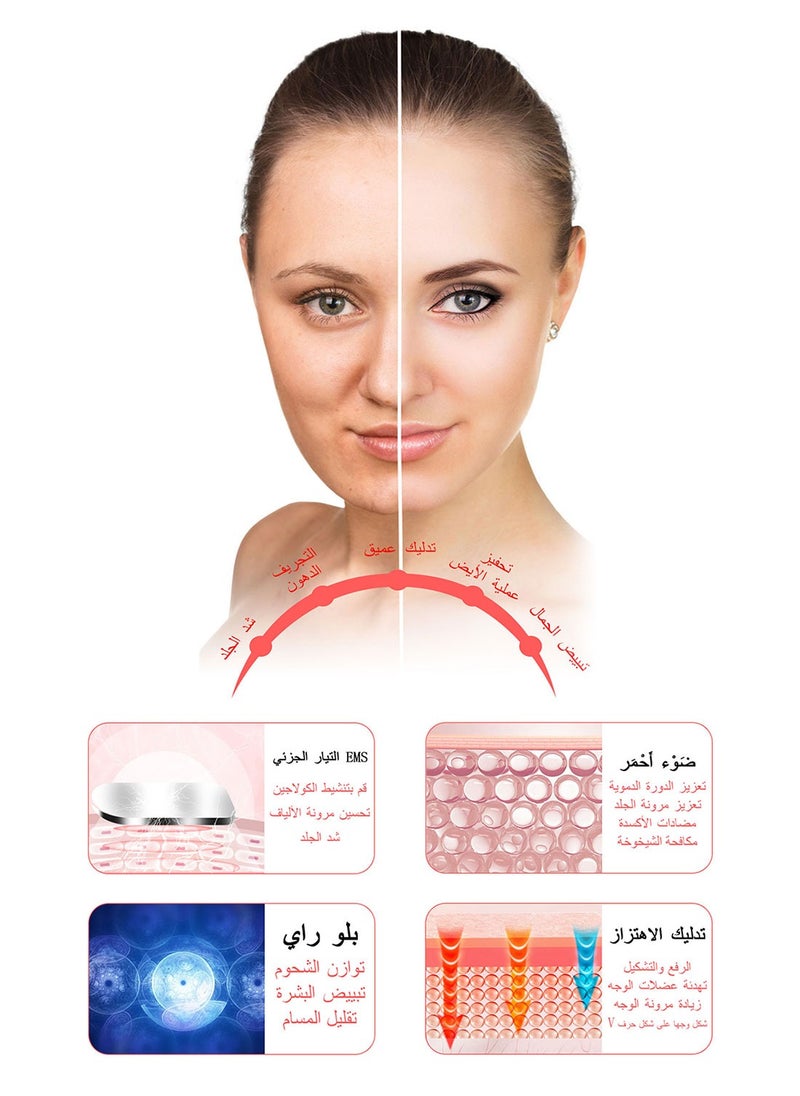 Double Chin Reducer, Face Lift Device Beauty Belt, Portable Intelligent V-Face Shaping Massager, Lift Face Cellulite Massagers for Reduce Double Chin