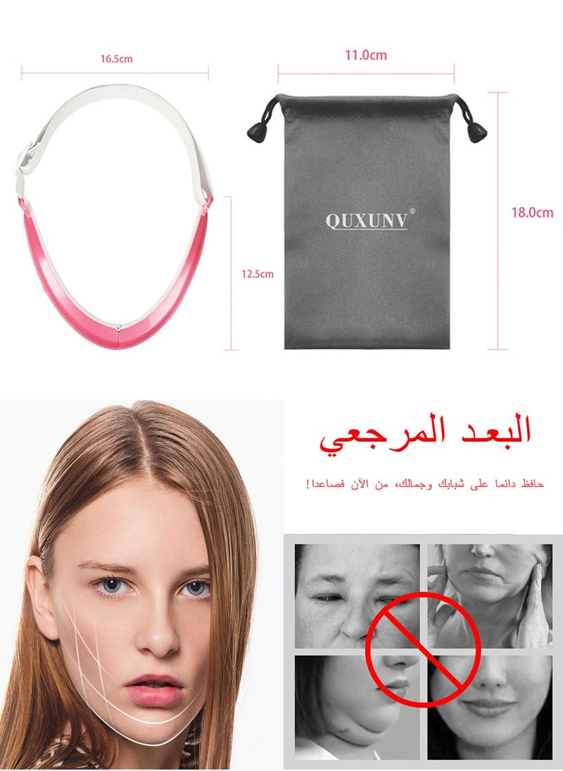 Double Chin Reducer, Face Lift Device Beauty Belt, Portable Intelligent V-Face Shaping Massager, Lift Face Cellulite Massagers for Reduce Double Chin
