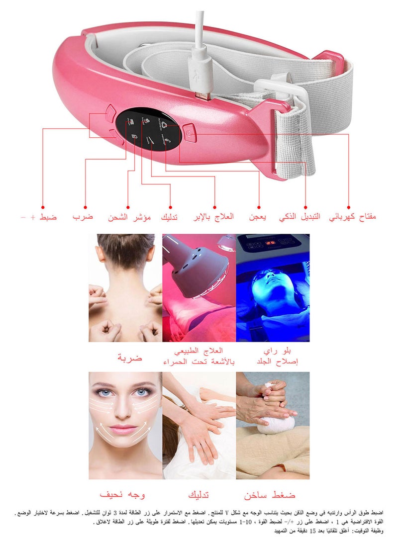 Double Chin Reducer, Face Lift Device Beauty Belt, Portable Intelligent V-Face Shaping Massager, Lift Face Cellulite Massagers for Reduce Double Chin