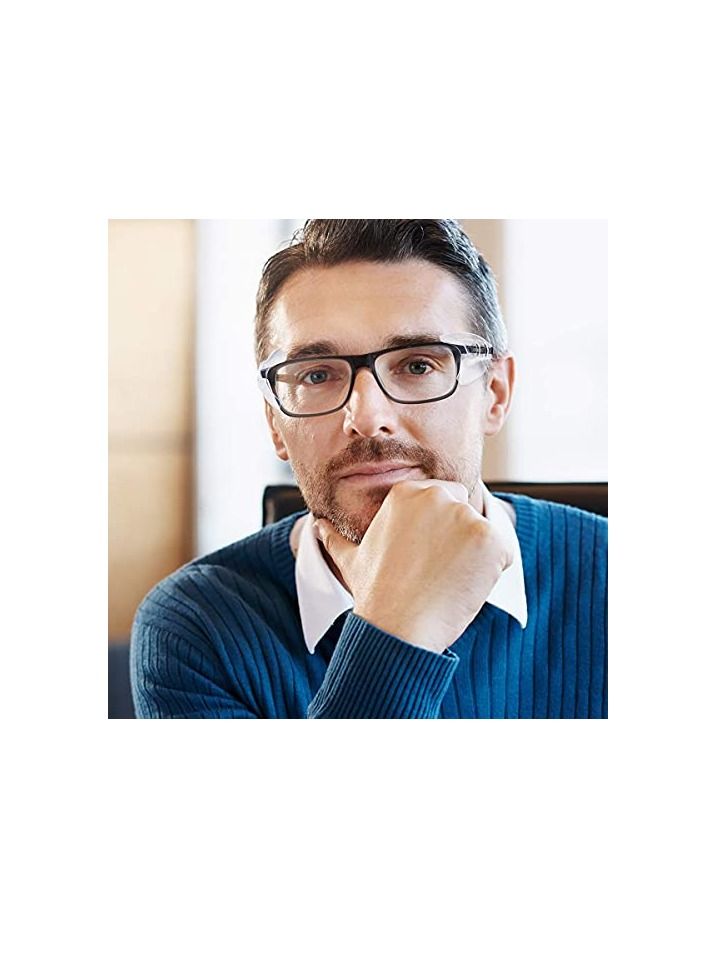 Side Shields for Eyeglasses Transparent Prescription Glasses, Safety For Glasses,Slip on Clear Shields,Fits Small to Medium Frames Protect(4 Pairs) - Image 3