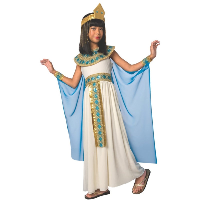 Morph Kids Cleopatra Costume Girls, Egyptian Costume for Girls, Cleopatra Girl Costumes, Egyptian Costumes Kids M - Image 1