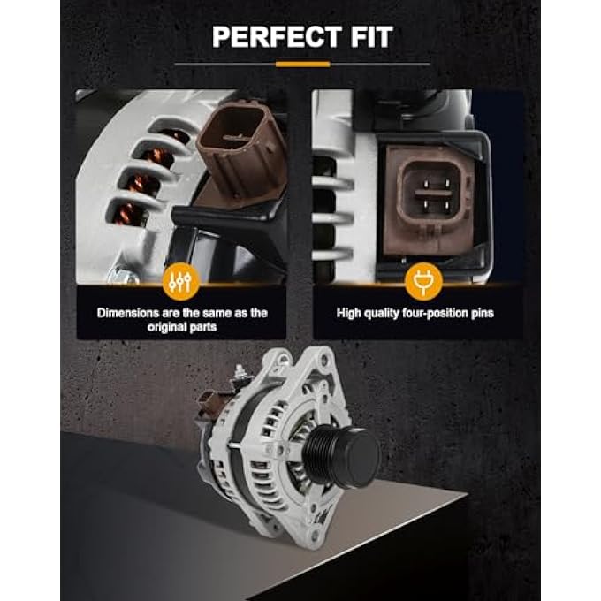 ROADFAR Alternator Compatible for for Toyota for RAV4 3.5L 2006 2007 2008, Replace 11323 - Image 5