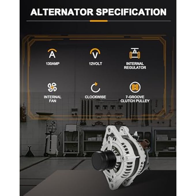 ROADFAR Alternator Compatible for for Toyota for RAV4 3.5L 2006 2007 2008, Replace 11323 - Image 2