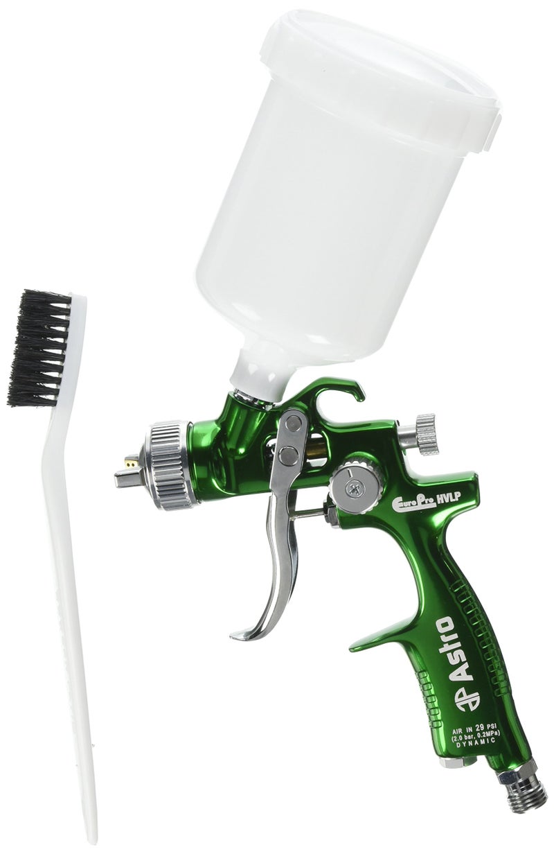 Astro Pneumatic Tool Astro EUROHVT1 EuroPro Forged HVLP Touch Up Gun with 1mm Nozzle and Plastic Cup - Image 1