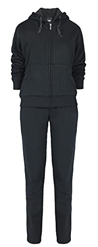 LeeHanTon Sherpa Matching Lounge Jogger Sets for Women Going Out Thick Active 2 Piece Set Fleece Zip Up Hoodie Jacket Pants Set Black Large - Image 3