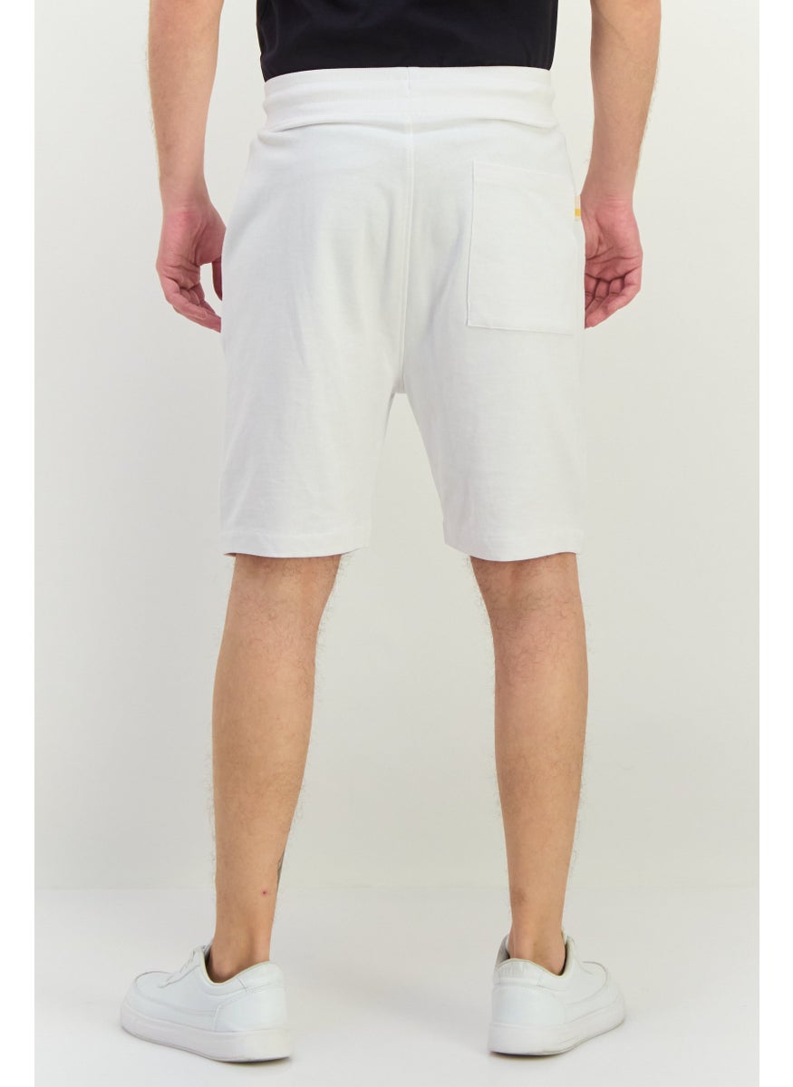 Gazzarrini Men Graphic Print Basic Short, White  - Image 3